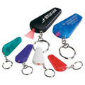 Imprinted Whistle Light/Key Chain